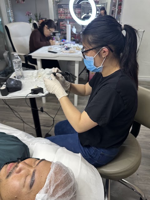 Hong Cuc Microblading Eyebrow Eyeliner Lip Removal Tattoo Skins Tags plasma Skincare lashes Training Westminster Ca